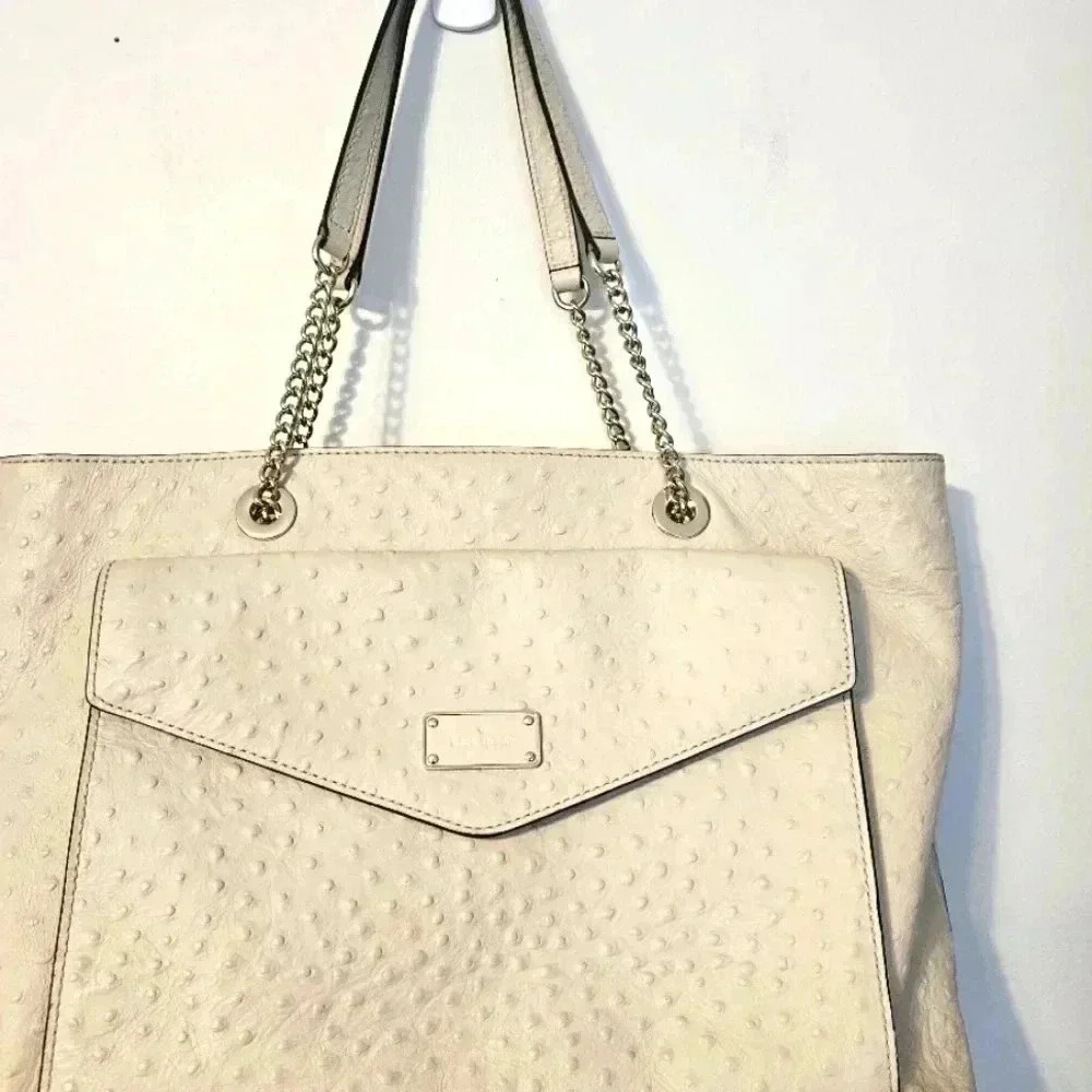KATE SPADE LARGE TOTE BAG CREAM  EUC